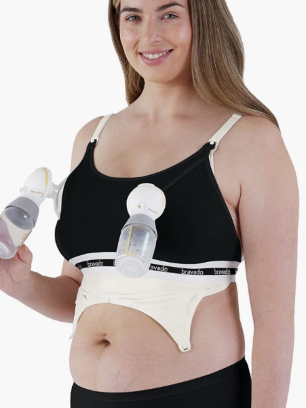 Bravado Designs Pumping Bra Hands Free Clip and Pump Pumping Accessory L 12472